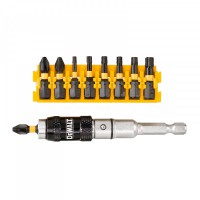 DeWALT lankstomas laikiklis + antgalių suktuvams komplektas (10 vnt)